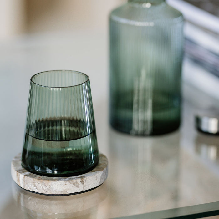 S|P Collection Glas 30cl donkergroen Ray - set/4