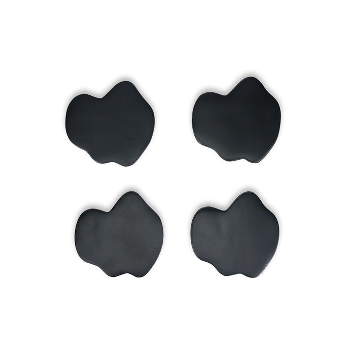 S|P Collection GLASONDERZETTER ORGANISCH ZWART CHARM - SET/4