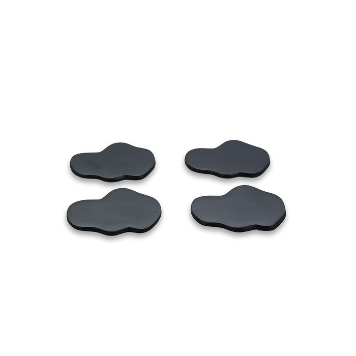 S|P Collection GLASONDERZETTER ORGANISCH ZWART CHARM - SET/4