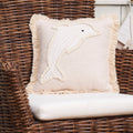 Golden Shores Dolphin Decorative Pillow