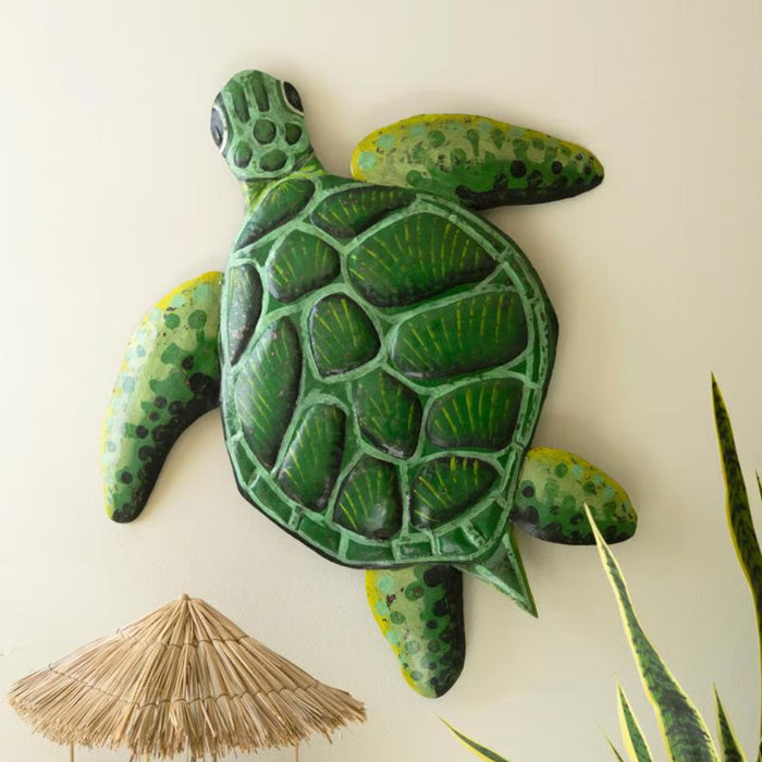Hand Hammered Sea Turtle Wall Hanging