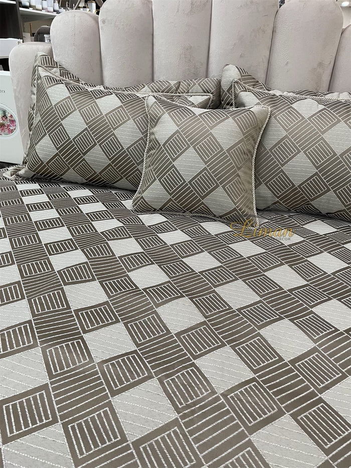IPEKCE Ipekce Class Bedspreiset 4 Delig Beige