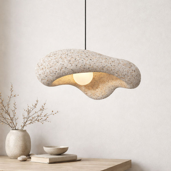 LimanOnline.com - Liman Home Decor Japandi Hanglamp Ø 50 cm Zenica Zand Steenlook