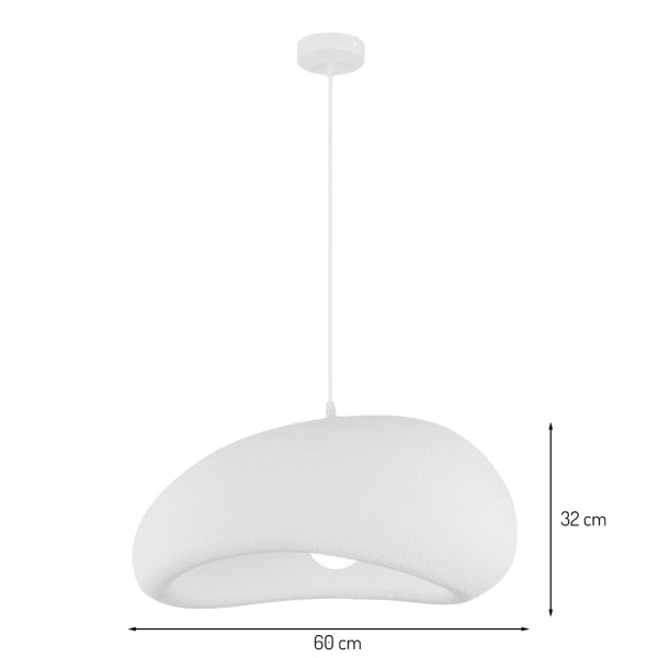 LimanOnline.com - Liman Home Decor Japandi Hanglamp Ø 60 cm Vaduz Beige Steenlook