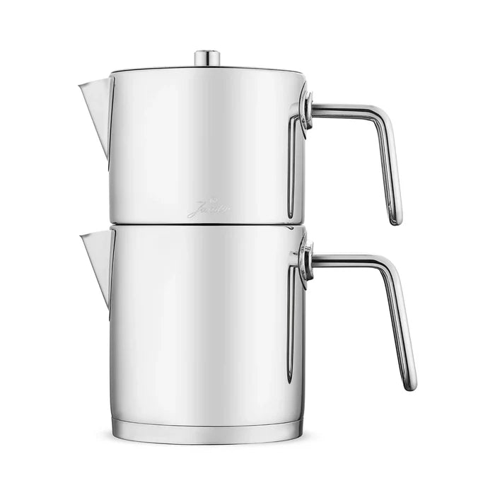 JUMBO Metalix Full Theepotset 4-dlg - Turkse authentieke theepot RVS ( 1.1 / 1.5 Liter )