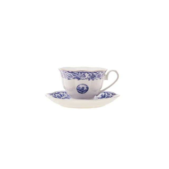 Karaca Blue Odyssey Nescafe- / Theekopjes Set van 2 persoons – 220 ml