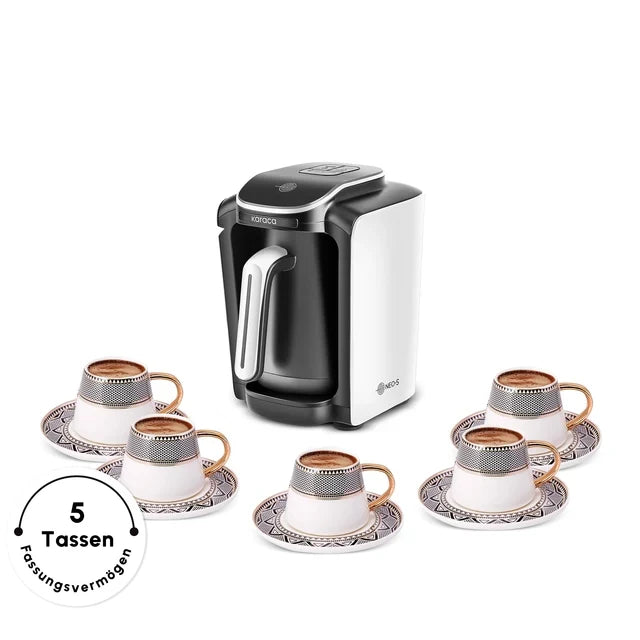 Karaca Hatır Neo Turkse Koffiemachine met Melk – Porcelain White
