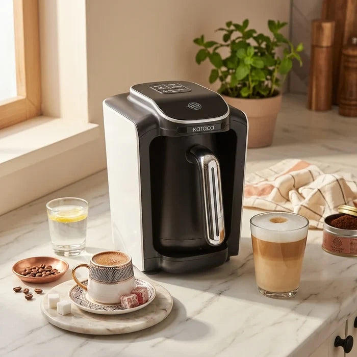 Karaca Hatır Neo Turkse Koffiemachine met Melk – Porcelain White