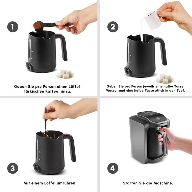 Karaca Hatır Neo Turkse Koffiemachine met Melk – Space Grey