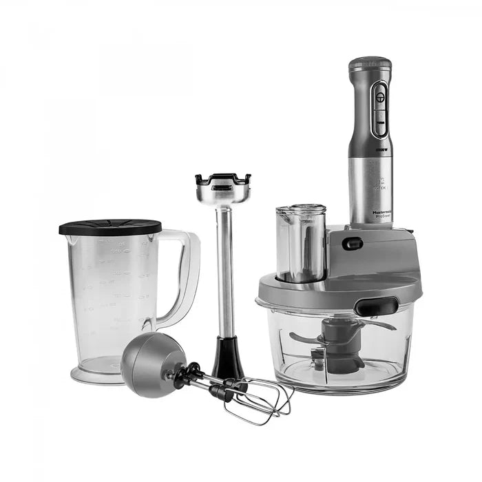 KARACA Karaca Mastermaid keukenrobot, lange blender, 8-in-1, 2500 W, Galaxy Grey