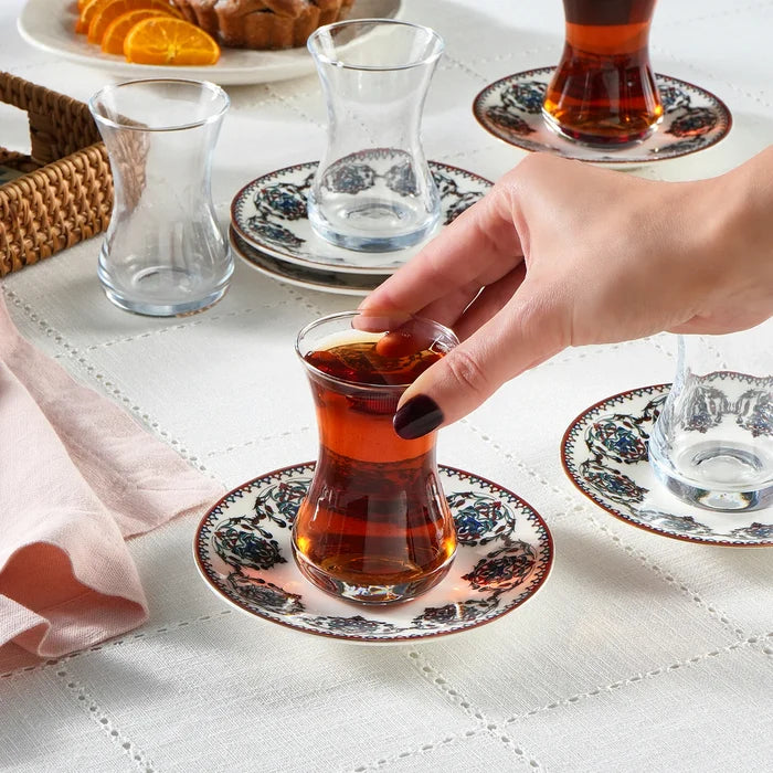 KARACA Karaca New Nakkas Theeset 12 delig | 6 persoons
