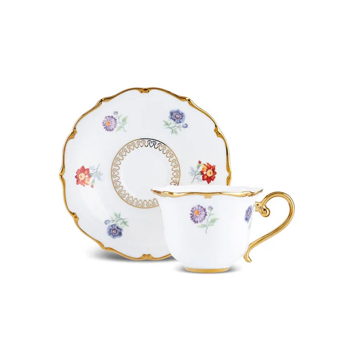 KARACA Karaca Royal Bone Diana Espresso Set 12 Delig | 6 Persoons