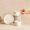 KARACA Karaca Seashell  Cappuccino/Nescafeset 12-Delig | 6-Persoons