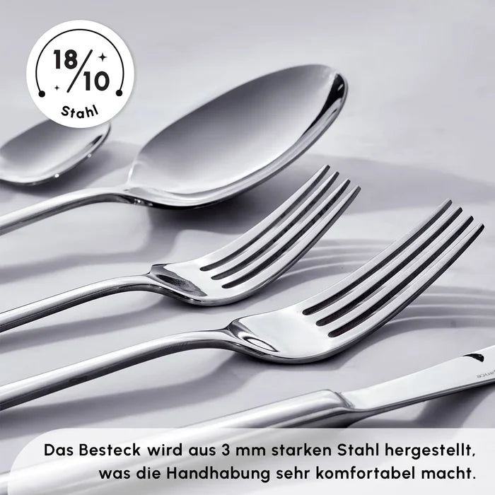 KARACA Karaca Tivoli 12 Persoons 60 Delig Bestekset - Speciale Actie - RVS