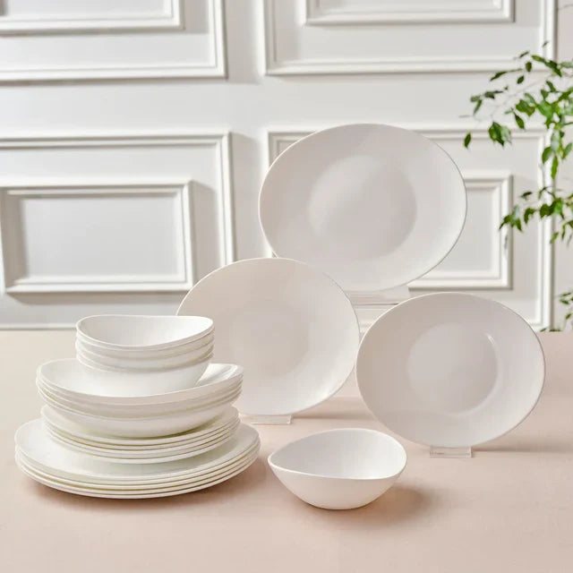 KARACA Karaca White Pure Opal Glas Serviesset 24 Delig | 6 Persoons