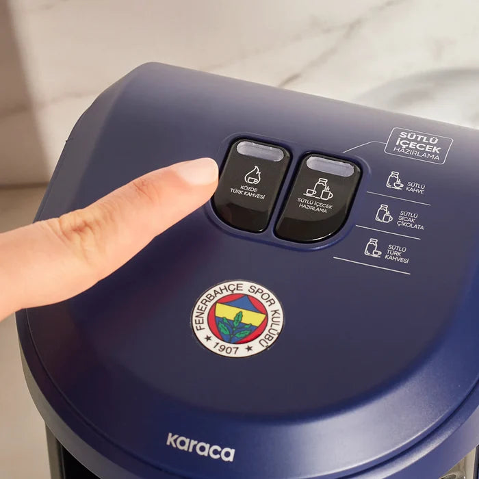 KARACA Karaca x Fenerbahce gelicentieerde Hatır Hüps Turkse koffiemachine met melkfunctie