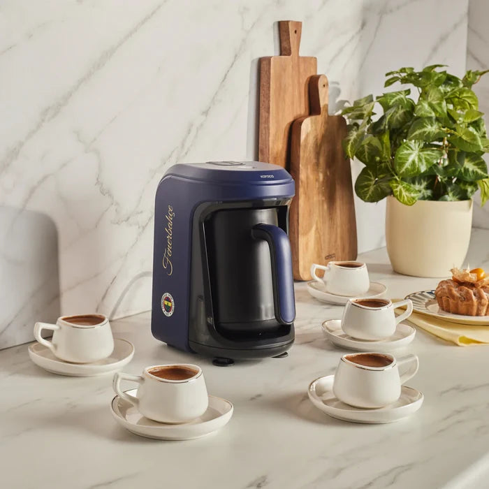KARACA Karaca x Fenerbahce gelicentieerde Hatır Hüps Turkse koffiemachine met melkfunctie