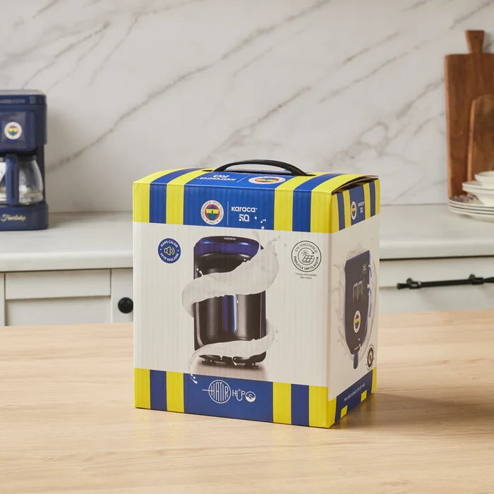 KARACA Karaca x Fenerbahce gelicentieerde Hatır Hüps Turkse koffiemachine met melkfunctie