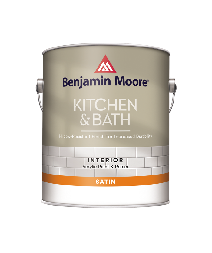 Benjamin Moore's Kitchen & Bath paint can available at John Boyle Decorating Center.