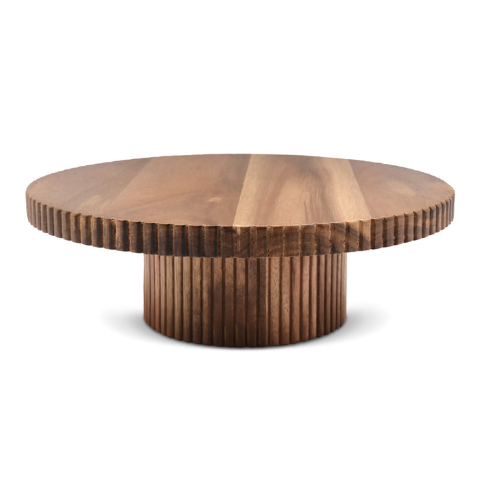LIV LINEA Acaciahouten Taartplatteau - Ø 30×10 cm