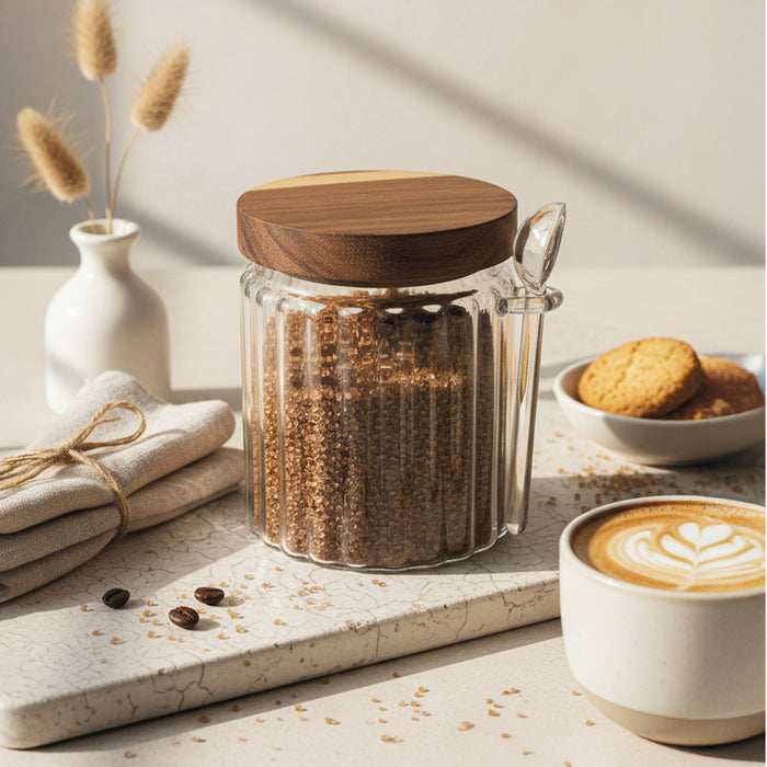 LIV LINEA Borosilicaatglas bewaardoos / suikerpot - 500 ml
