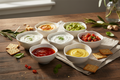 BVR Linea Dip- / Snackschalen Ø9 cm ( 6 Delig ) Wit | Cermico