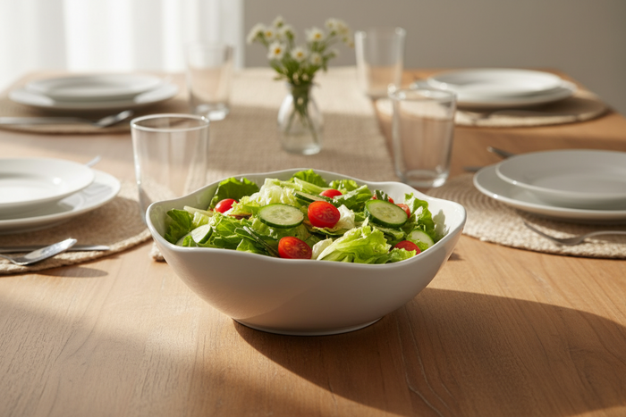 BVR Linea Saladekom Ø23,5 Wit | Cermico