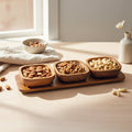 LIV LUMA Acaciahouten Snack- / aperitiefset 4-delig