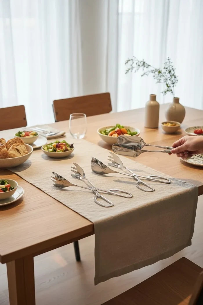Luxe Silvara ( Aura ) kleine keukengerei - Serveerset  3 Delig