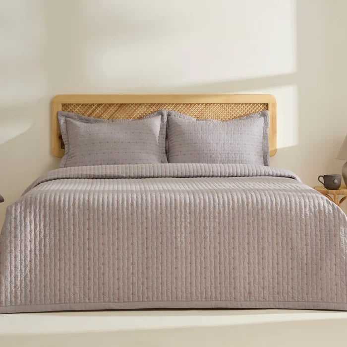 KARACA Margot Bedsprei set 3 Delig | Grijs 230x240 cm