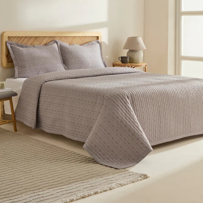 KARACA Margot Bedsprei set 3 Delig | Grijs 230x240 cm
