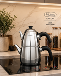 MLX MLX Theepotset 4-dlg - Turkse authentieke theepot RVS ( 1,0 / 2,0 Liter )