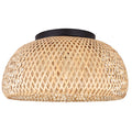Natural Bamboo 18" Flush Mount