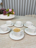 MLX Nora / Petek Espressoset 12 Delig | 6 Persoons