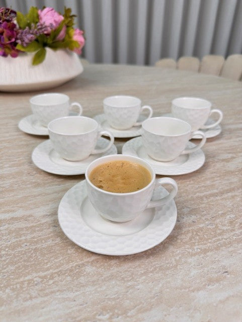 MLX Nora / Petek Espressoset 12 Delig | 6 Persoons