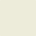 Benjamin Moore Color OC-120 Seashell wet, dry color sample.