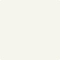 Benjamin Moore Color OC-129 Alabaster wet, dry color sample.