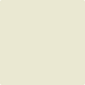 Benjamin Moore Color OC-132 Grand Teton White wet, dry color sample.