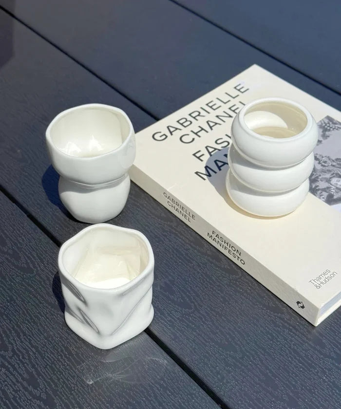 ZH Organic keramieken Mok Wit | 2 Delig