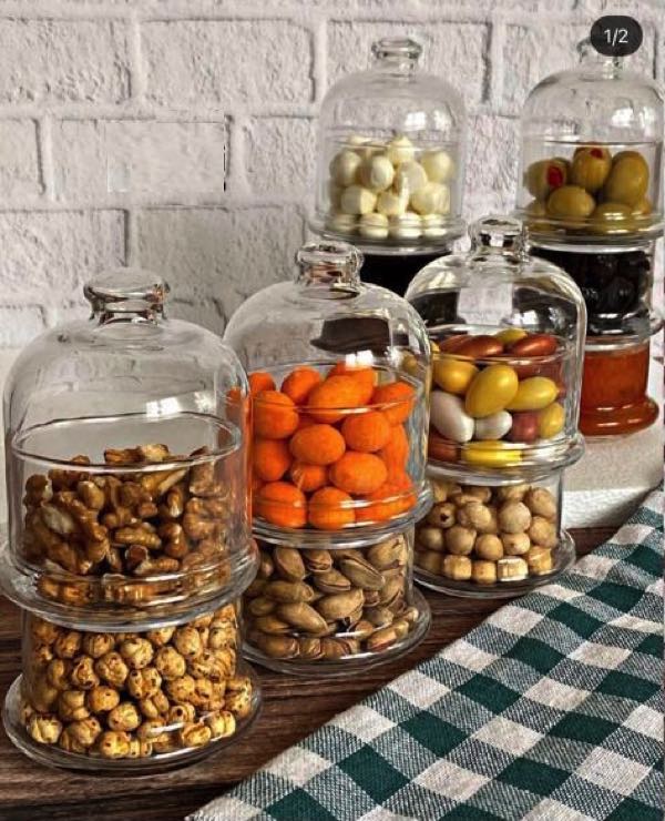 PASABAHCE Pasabahce Villa Patisserie | Snoeppot | Suikerpot 2 Laags