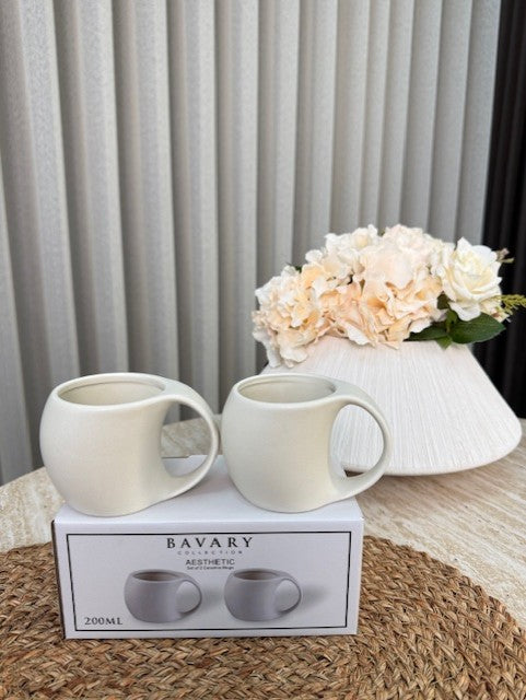 BVR Penguen ( Aesthetic ) Beker 2 Delig | Mat Beige