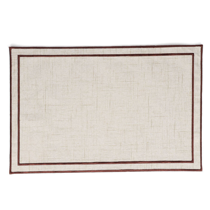 S & P PLACEMAT 44X29CM BEIGE MET DONKERBRUIN STIKSEL TABLETOP
