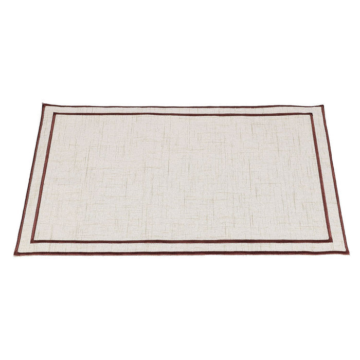 S & P PLACEMAT 44X29CM BEIGE MET DONKERBRUIN STIKSEL TABLETOP