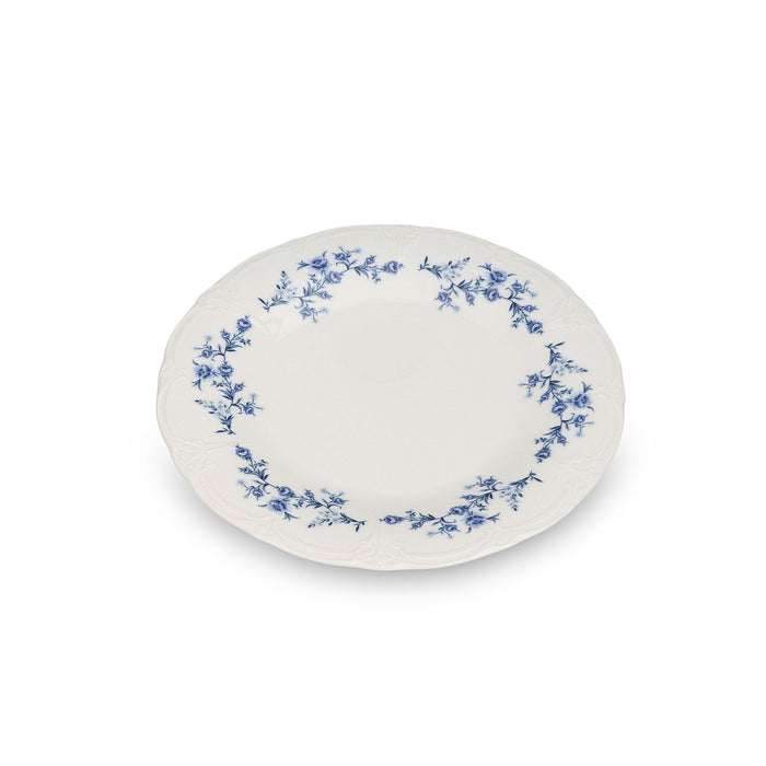 Plat bord 27,5 cm Blue flower Retro