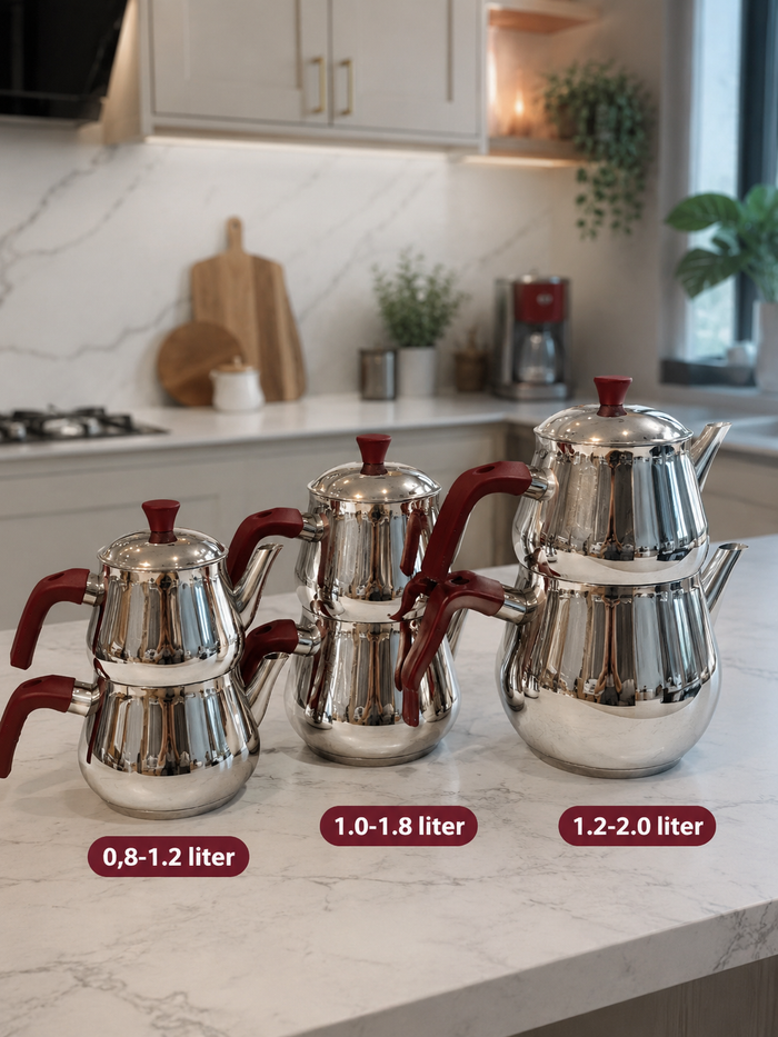 polochef Polochef Dolphin Theepotset Burgundy   | 1,20 / 2.00 L