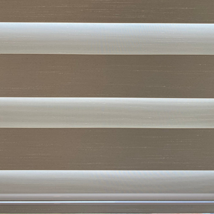Premium Wool-Textured Room Darkening Zebra Blinds/ Dual Sheer Shades | MIFU Decor