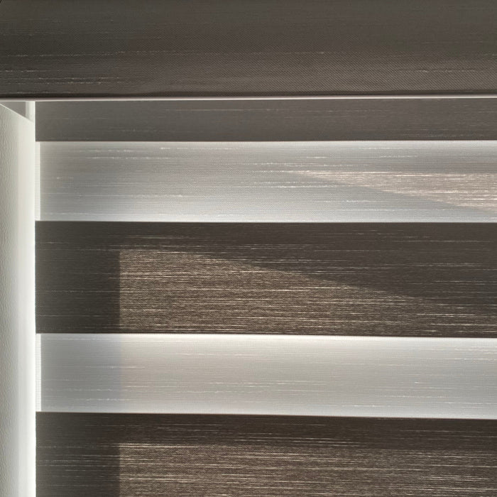 Premium Wool-Textured Room Darkening Zebra Blinds/ Dual Sheer Shades | MIFU Decor