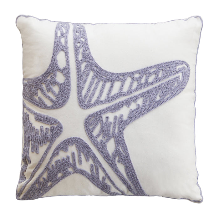 Purple Starfish Pillow