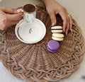 AKAYEV Rattan Placemat 35cm ( 6 Delig )