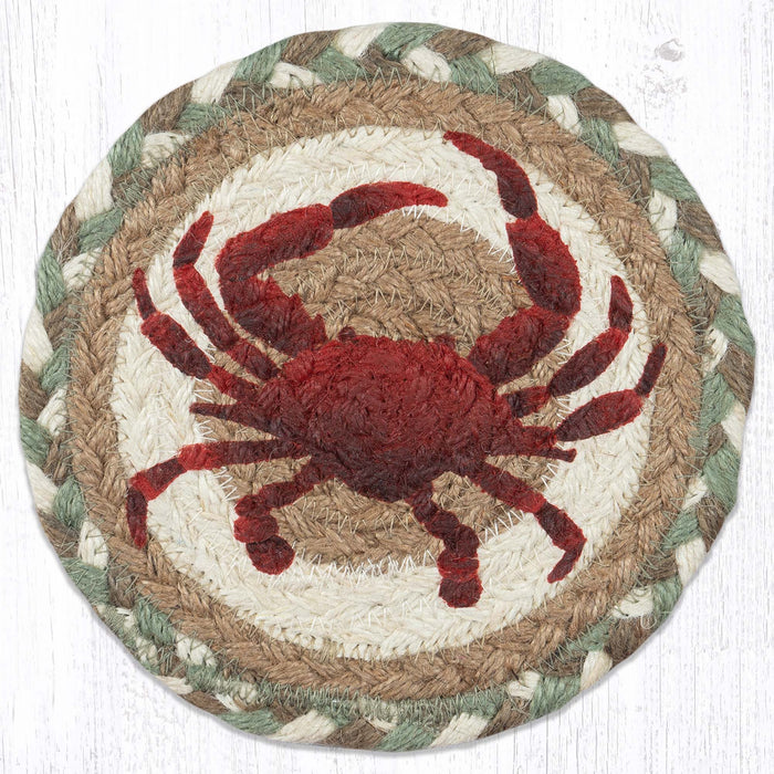 Red Crab Round Large Coaster